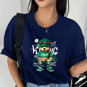 "Put On" T-shirt oversize Femme en coton premium